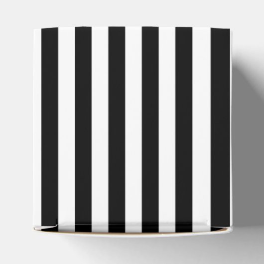 モノグラムブラック、金ゴールドとホワイトアールデコ結婚ズ フェイバーボックス (上部)