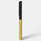 モノグラムブラック&金ゴールドガーリーかわいらしイニシャル SAMSUNG GALAXYケース (裏面横)