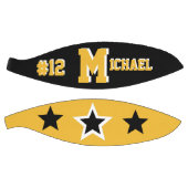 モノグラムブラック、金ゴールド、およびホワイト バスケットボール (パネル)