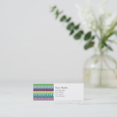 モノグラムブルグンディアクアトアステカリバルプリントパターン スキニー名刺 (スタンド正面)