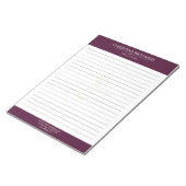 モノグラムブルゴーニュモダンラエレガントイン ノートパッド (アングル)