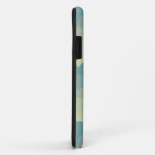 モノグラムブルーグリーン波パターン Case-Mate iPhoneケース (裏面/右)