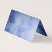 モノグラムブルーグレー水色折り畳みテント 名刺 (裏面)