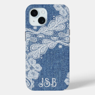 モノグラムブルージャンデニムiPhone / iPadケース iPhone 15ケース