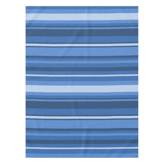 モノグラムブルーストライプ テーブルクロス (正面)