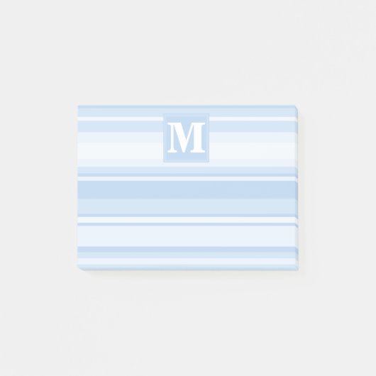 モノグラムブルーストライプ ポストイット (正面)