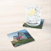 モノグラムブルーハウスコースターセット スクエアペーパーコースター (インサイチュ)