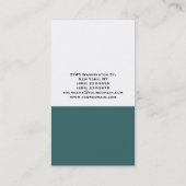 モノグラムブルーホワイトコンサルタントの名刺 名刺 (裏面)