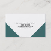 モノグラムブルーホワイトコンサルタントの名刺 名刺 (裏面)