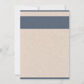 モノグラムブルーヴィンテージモダン紙結婚ズ 招待状 (裏面)