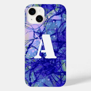 モノグラムブルー抽象芸術アーカッコいいト Case-Mate iPhone 14ケース