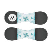 モノグラムブルー抽象芸術幾何学背景 野球ボール (パネル)