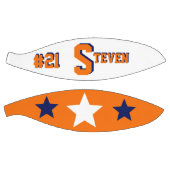 モノグラムブルー、オレンジ、および白 バスケットボール (パネル)