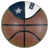 モノグラムブルー、グレー、および白 バスケットボール (右)