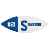 モノグラムブルー&グレー アメリカンフットボール (パネル)