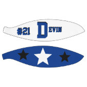 モノグラムブルー、ホワイト、およびブラックバスケットボール バスケットボール (パネル)