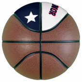 モノグラムブルー、ホワイト、およびレッド バスケットボール (右)