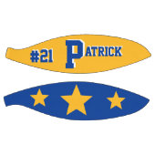 モノグラムブルー&金ゴールド バスケットボール (パネル)