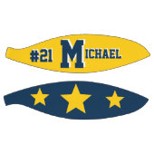 モノグラムブルー&金ゴールド バスケットボール (パネル)