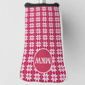 モノグラムブレードカスタマイズパターヘッドカバー ゴルフヘッドカバー (回転90)