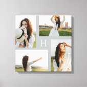 モノグラムブロック編集可能カラーフォトキャンバス キャンバスプリント (正面)