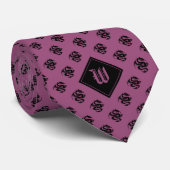 モノグラムプラムパープルドラゴン ネクタイ (ロール)