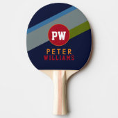 モノグラムプレーヤーの名前とイニシャルオンクールモダン 卓球ラケット (正面)