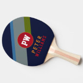 モノグラムプレーヤーの名前とイニシャルオンクールモダン 卓球ラケット (横)