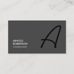 モノグラムプレーングレートレンディーシックな名刺 名刺