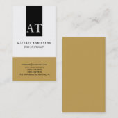 モノグラムプレーンシンプルコンサルタント名刺 名刺 (正面/裏面)