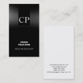 モノグラムプレーンシンプルコンサルタント名刺 名刺 (正面/裏面)