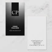 モノグラムプレーンシンプルコンサルタント名刺 名刺 (正面/裏面)