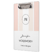 モノグラムプロフェッショナルエレガントパステルクリップボード クリップボード (左)