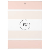 モノグラムプロフェッショナルエレガントパステルクリップボード クリップボード (裏面)