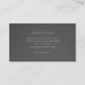 モノグラムプロフェッショナルグレイ実在バーエステート 名刺 (裏面)