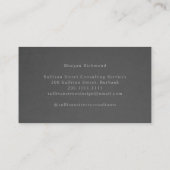 モノグラムプロフェッショナルグレーシルバー 名刺 (裏面)