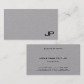 モノグラムプロフェッショナルシンプルテンプレートモダン 名刺 (正面/裏面)