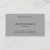 モノグラムプロフェッショナルシンプルテンプレートモダン 名刺 (裏面)