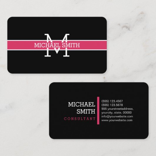 モノグラムプロフェッショナルセリーズ水平線 名刺 (正面/裏面)