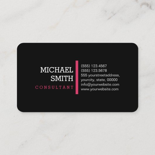 モノグラムプロフェッショナルセリーズ水平線 名刺 (裏面)