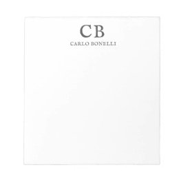 モノグラムプロフェッショナルプレーンシンプルミニマリスト ノートパッド