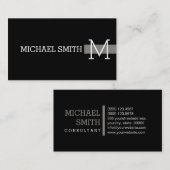 モノグラムプロフェッショナルプレーン黒チモダンタン 名刺 (正面/裏面)