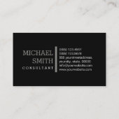 モノグラムプロフェッショナルプレーン黒チモダンタン 名刺 (裏面)