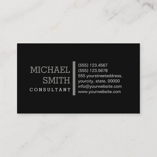 モノグラムプロフェッショナルプレーン黒チモダンタン 名刺 (裏面)