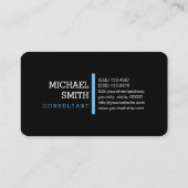 モノグラムプロフェッショナルマヤブルー水平線 名刺 (裏面)