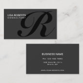 モノグラムプロフェッショナルメエレガントークアップアーティスト 名刺 (正面/裏面)