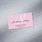 モノグラムプロフェッショナルモダンピエレガントンク マグネット名刺 (インサイチュ)