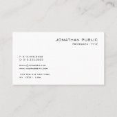 モノグラムプロフェッショナルモダンプレーンテンプレート 名刺 (裏面)