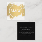 モノグラムプロフェッショナル エレガント スクエア名刺 (正面/裏面)