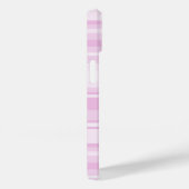 モノグラムベビーピンクストライプ色 Case-Mate iPhoneケース (裏面 / 右)